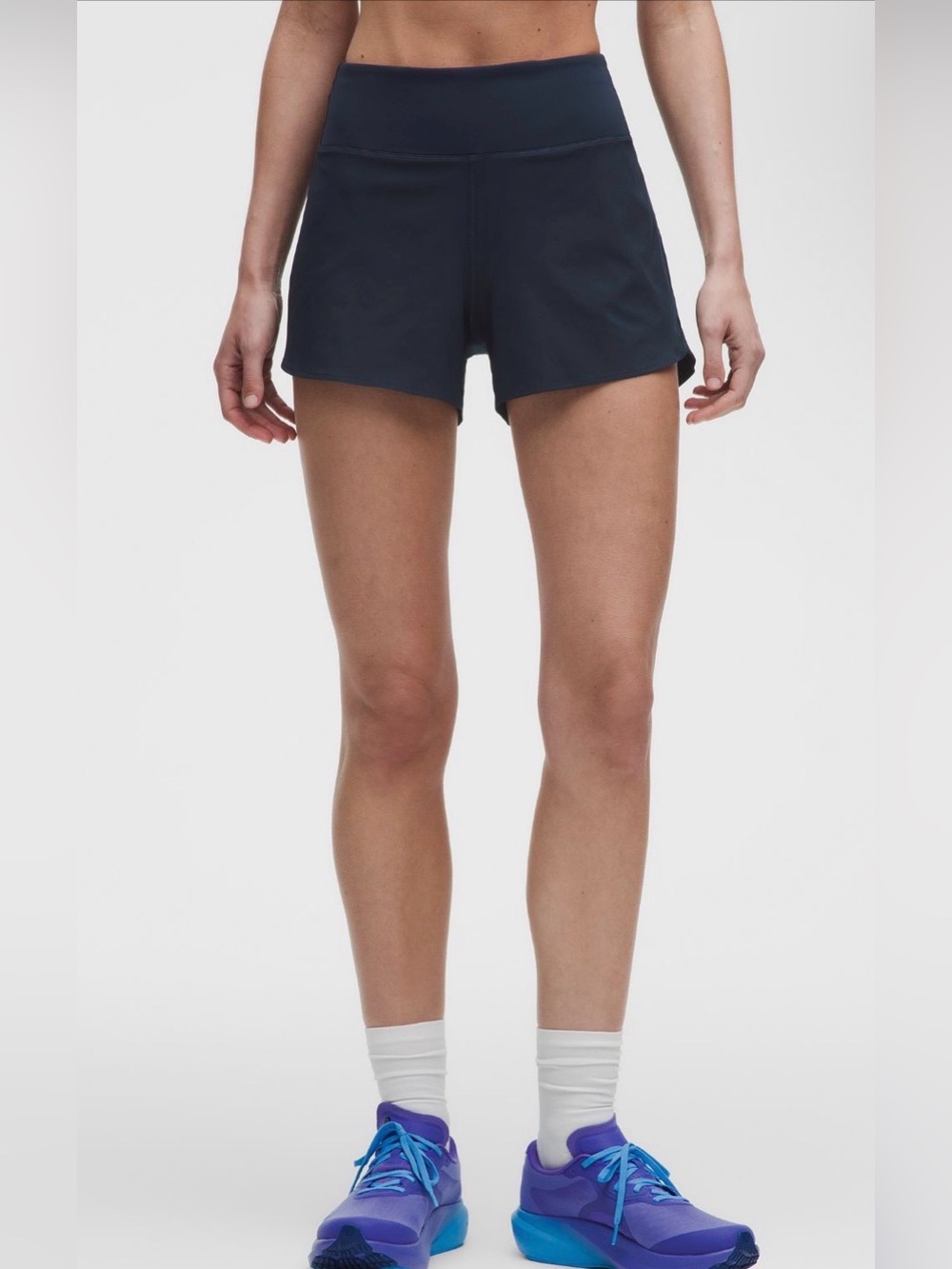 Lululemon women’s Navy Lined Athletic Shorts size 8